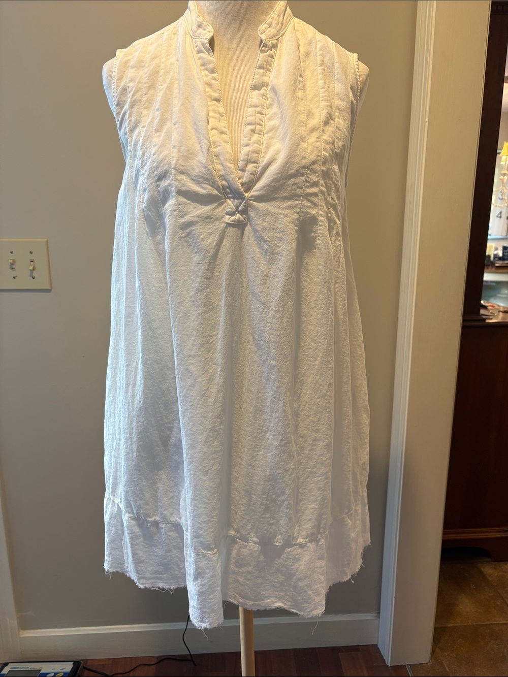 Current/Elliott Sleeveless Tuck Sugar Tunic Mini Dress size 2